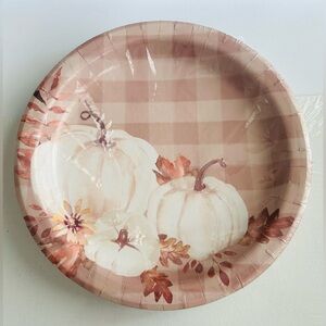 New 16 Paper Dinner Plates Pumpkin Pumpkins Clementine Paper Fall Thanksgiving